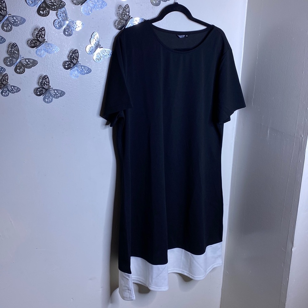 Plus Color-block Dress